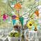 80PCS Wooden Spring Ornaments to Paint – 8 Styles DIY Unfinished Wood Cutouts for Crafts, Home Hanging Decorations – Butterfly, Dragonfly, Snail, Watering Can, Mushroom & Flower Shapes